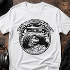 Total Domestic Junglist Jungle T-Shirt flat lay by QUASIKERN